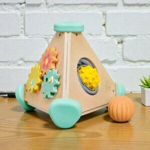 Kiwi Co. Activity Pyramid and Sensory Ball Set Wooden Toy